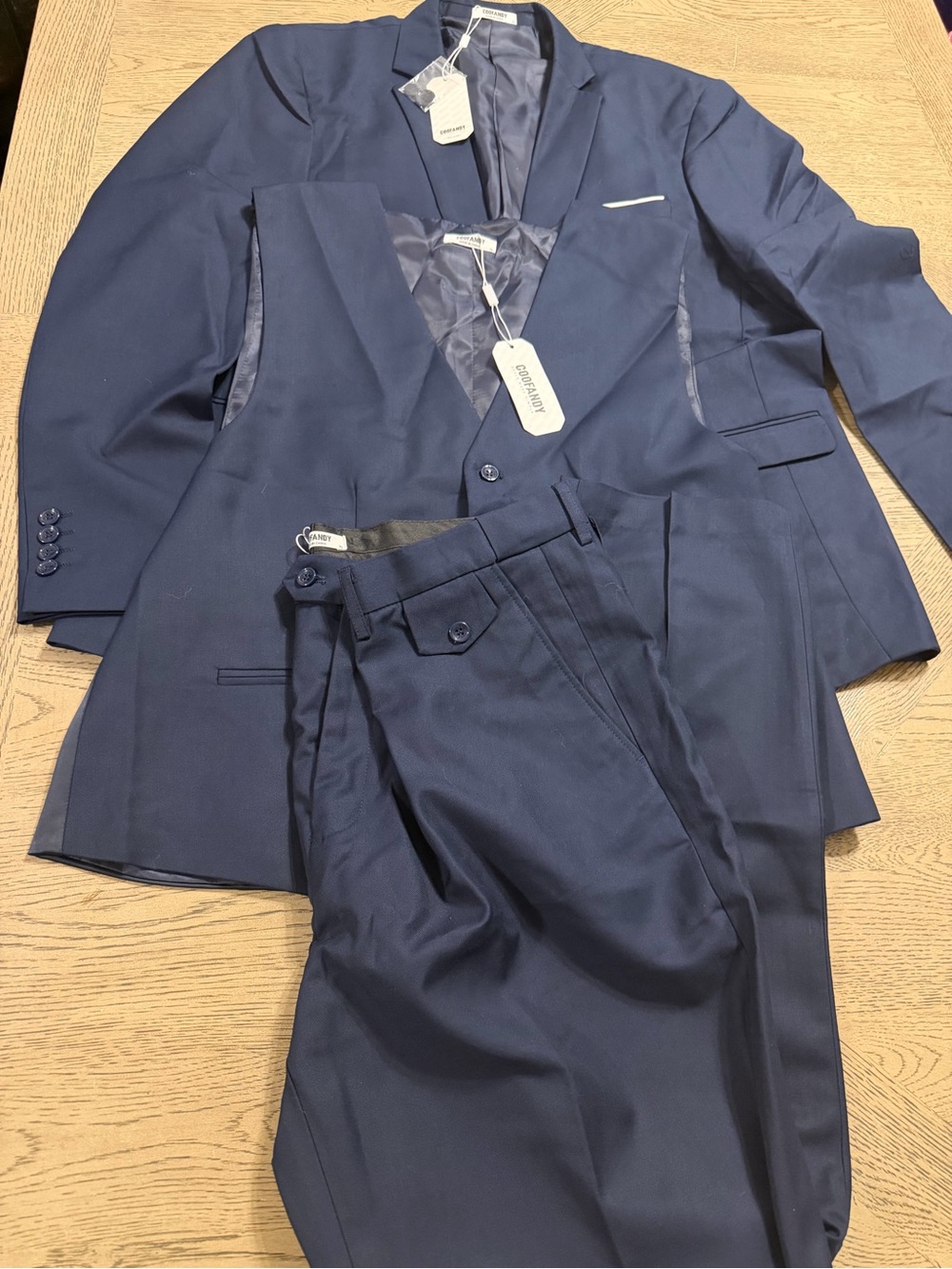 New Coofandy mens 3pc suit set